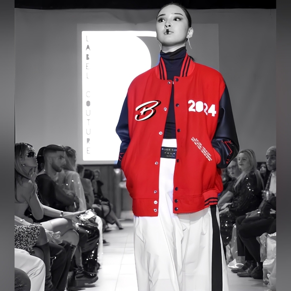 BLAK LABEL KOUTURE x Princess Diana Varsity jacket x Harlan Scott - Picture 6 of 6